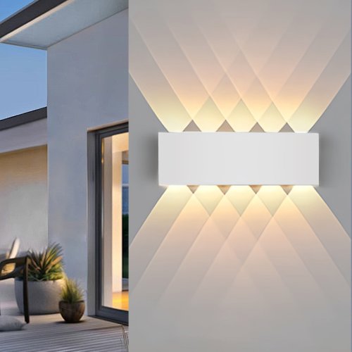 Immagine di Lampada da Parete LED Impermeabile IP65 per Esterni – Illuminazione Decorativa per Giardino, Portico, Cortile, Bagno, Camera da Letto e Soggiorno, 85-265V