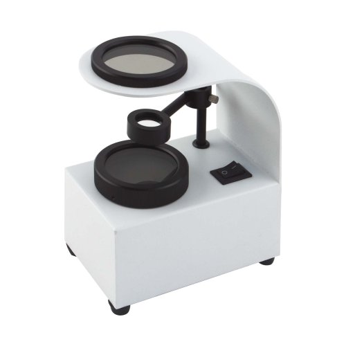 Image of Professional Desktop Polariscope for Gemstone and Crystal Analysis with Cold Light Source – Complete Mineral Identification Tool