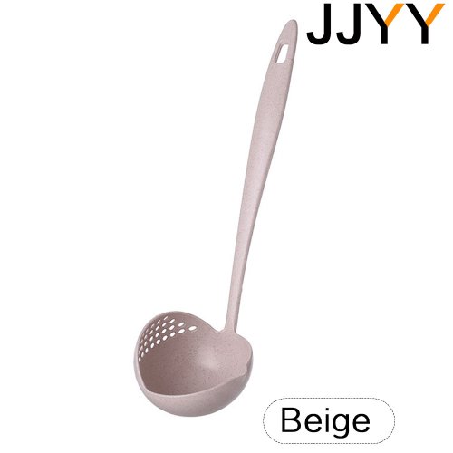 Imagen de JJYY-cuchara de cocina 2 en 1, colador de plástico de mango largo, filtro, vajilla, olla caliente