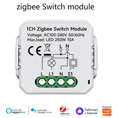 Image de Module de Commutation Intelligente Zigbee 1-4 Boutons
