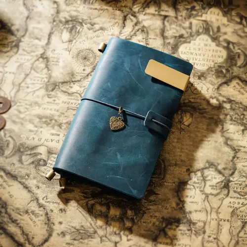 Image de Carnet de Voyage en Cuir Vintage