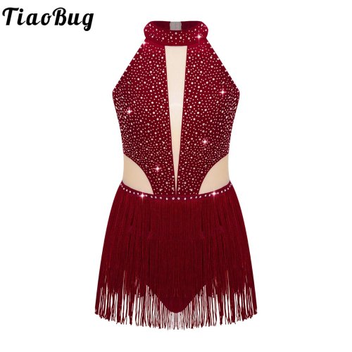 Afbeelding van Elegante Danskleding voor Meisjes – Strass & Kwastjes