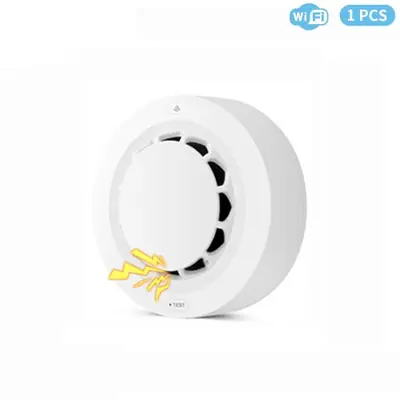 Image de Détecteur de Fumée Sans Fil Tuya WiFi/Zigbee - Alarme Incendie Haute Sensibilité