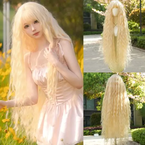 Image de Perruque Blonde Extra Longue 44" - Cosplay & Lolita
