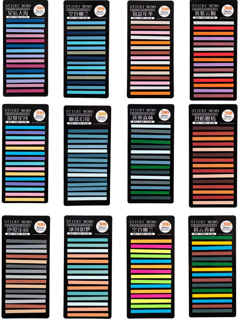 Afbeelding van Kleurrijke Indexsticker Set - 300 Velletjes voor Kantoor & School