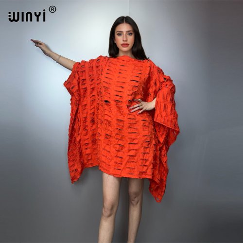 Imagen de Vestido Corto de Denim con Agujeros - Moda Africana para Mujer