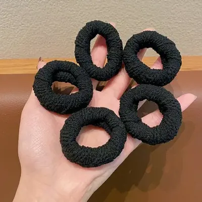 Image de Chouchous Élastiques Doux pour Cheveux Épais - Lot de 5