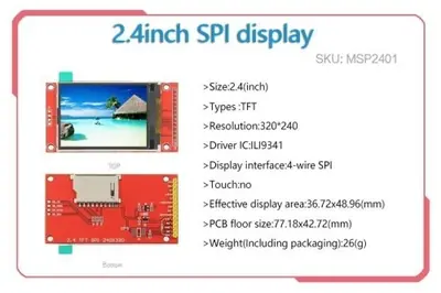 Image de Écran LCD TFT 2.2 à 4.0 Pouces pour STM32 & Arduino