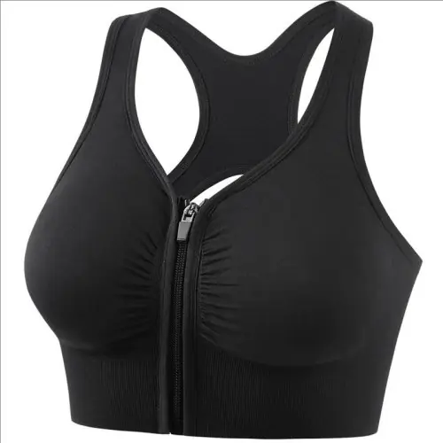 Image de Soutien-gorge de Sport Femme avec Fermeture Éclair - Idéal Yoga & Fitness