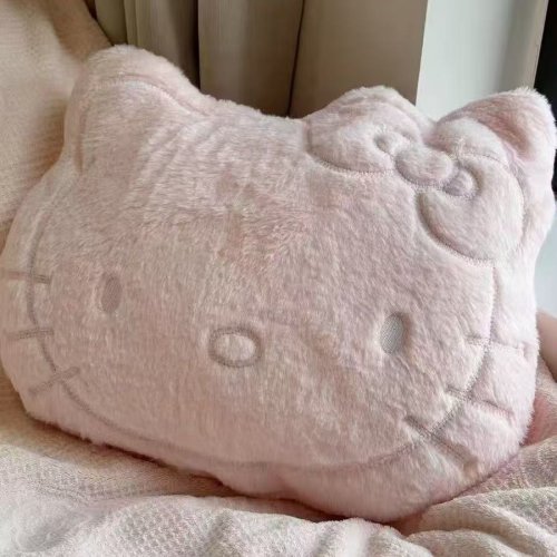Image de Oreiller Peluche Hello Kitty 25x35 cm - Doux et Mignon pour Canapé ou Voiture