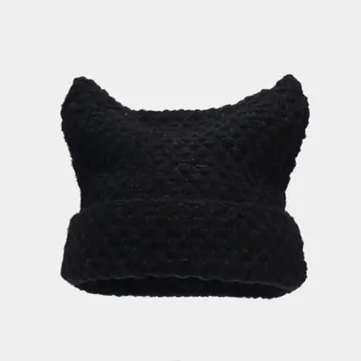 Image de Bonnet Harajuku Chat Mignon - Style Japonais
