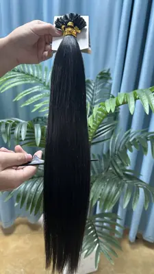 Image de Extensions Cheveux Remy Pointes en V - Naturelles & Faciles à Poser
