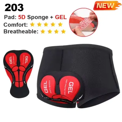 Image de Shorts de Cyclisme Homme Respirants avec Gel 5D