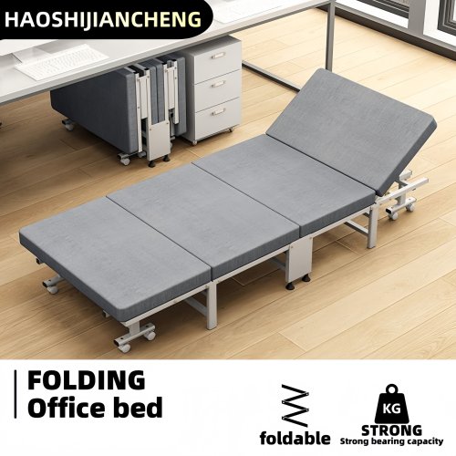 Image de Lit Pliant Compact avec Matelas Haute Densité
