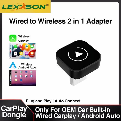 Immagine di Adattatore Wireless Carplay Android Auto Wireless Smart Dongle 2in1 Per Volvo Benz Audi Kia Hyundai VW Mazda Cadillac MG Peugeot