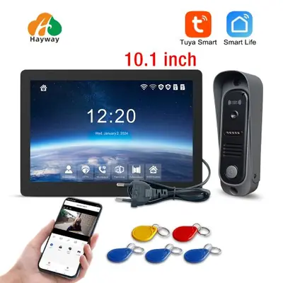 Image de Interphone Vidéo HD 10 Pouces - Sonnette Connectée 1080p