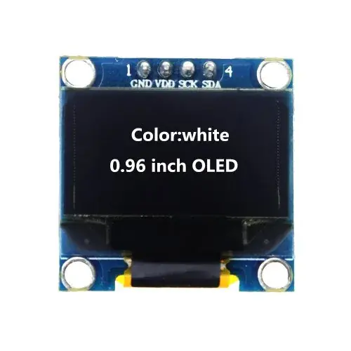 0.96 4 broches blanc
