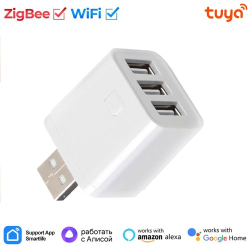 Imagen de Adaptador Tuya Smart Zigbee WiFi Mini - Controla tu hogar con Alexa y Google Home