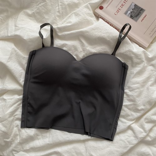 1pc popolare fresco solido lavorato a maglia yoga palestra canotta reggiseno senza soluzione di cont...