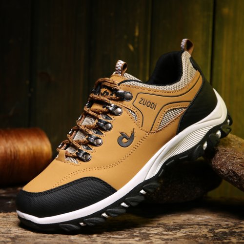 Bild von Wasserdichte Herren-Wanderschuhe aus Leder – Robuste Outdoor-Schuhe für Trekking, Wandern, Jagd und Taktische Einsätze