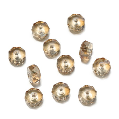 Immagine di 10 pz 4.5*7.5mm Perline Sfaccettate di Cristallo Branelli Allentati Del Distanziatore per la Collana...