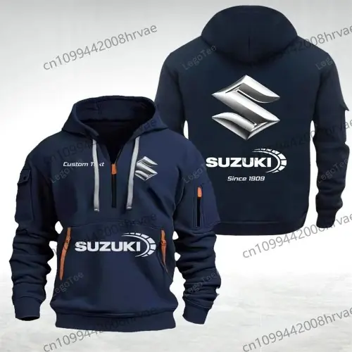 Image de Sweat à Capuche Unisexe pour Suzuki Zipper - Style 2026