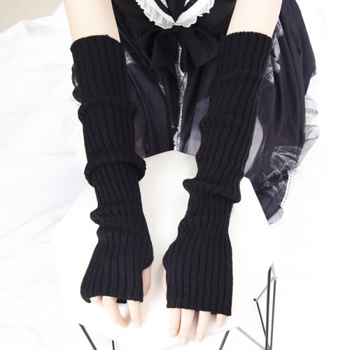 Afbeelding van Stijlvolle Vingerloze Handschoenen voor Vrouwen – Lolita & Gothic Look