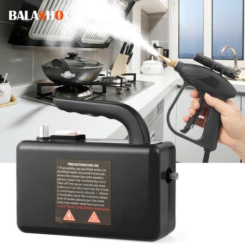 Imagen de Limpiador de Vapor Profesional de 2600W con Esterilización por Alta Temperatura para Cocina, Coche, Aire Acondicionado y Electrodomésticos