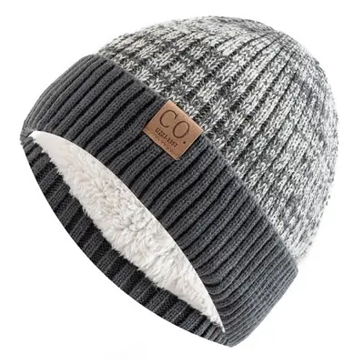 Image de Bonnet Bicolore Fourrure - Hiver Chaud & Tendance