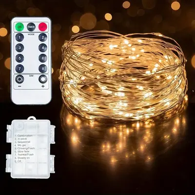 Image de Guirlande Lumineuse Scintillante LED - Ambiance Magique en Un Clic