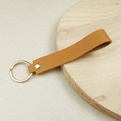 Image de Porte-clés en cuir personnalisé - Gravure gratuite