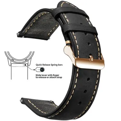 Image de Bracelet de Montre en Cuir Vintage - 14 à 24mm