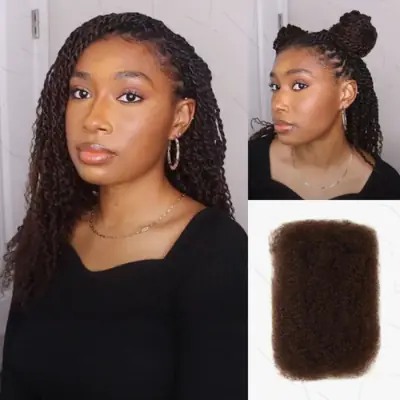 Image de Cheveux Afro Bouclés Vierges - 50g - Extensions Naturelles