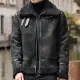 Image de Veste Homme Cuir Hiver Fausse Fourrure - Style Coréen