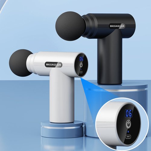 Bild von Mini Massagepistole mit USB-Ladefunktion – Faszienrolle & Muskelentspannung für Rücken, Nacken und Beine – Leistungsstarke Vibrationsmassagegerät für Fitness und tägliche Entspannung