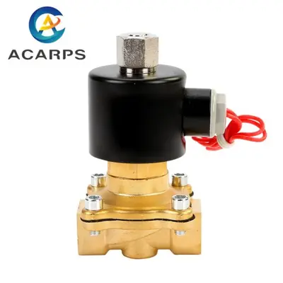 Image de Électrovanne 2 voies laiton - 12V/24V/110V - Normalement Ouverte
