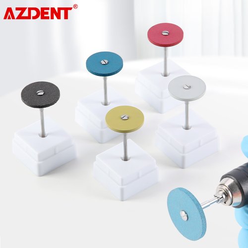 Afbeelding van Professionele Tandheelkundige Diamantpolijstwiel voor Zirconia en Keramiek – 35mm HP2 Rubber Polijstmachine Accessoire voor Laboratorium Gebruik