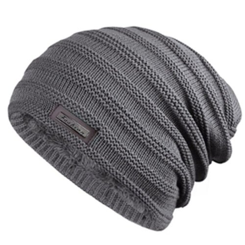 Bild von Unisex Winter-Beanie mit Pelzfutter – Warme, Weiche und Elastische Mütze für Männer und Frauen, Modische Winterkappe aus Dicker Stretch-Qualität
