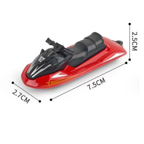 Image de Mini Bateau à Moteur en Alliage - Jouet de Mer pour Enfants