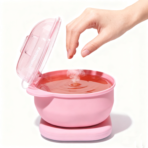 Imagen de Calentador de Cera Profesional de Silicona con Olla de Parafina para Depilación en Casa y Spa - Diseño Plegable y Seguro