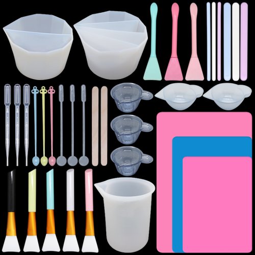 Afbeelding van Epoxyhars Gereedschap Set – DIY Sieraden maken met Siliconen Split Cup