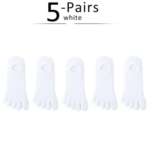 Image de Chaussettes d'été invisibles en coton - 5 paires