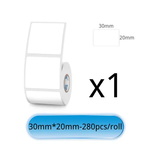 Image de Étiquettes Adhésives Blanches Imprimantes Thermiques