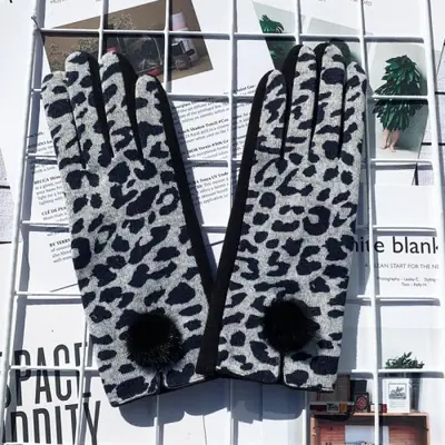 Image de Gants Léopard Mode Hiver Écran Tactile Femme