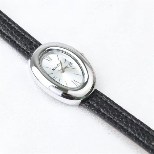Leather-silver-black