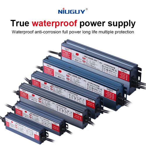 Zdjęcie Wodoodporny zasilacz oświetleniowy AC/DC IP6712V 24V zewnętrzny sterownik LED 600W 500W 400W 300W 200W 100W zasilacz transformatorowy
