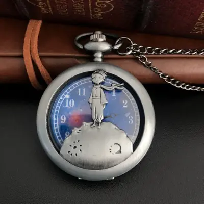 Image de Montre de Poche Vintage à Quartz - Cadeau Élégant pour Hommes et Femmes