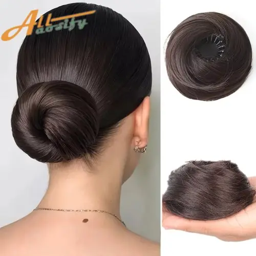 Image de Chignon Synthétique à Clip - Updo Donut Facile & Rapide