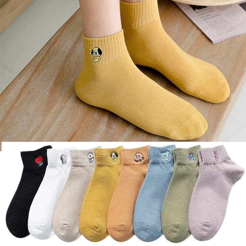 Bild von 3er-Pack Kawaii Cartoon-Socken für Damen – Niedliche, Bunte und Lustige Socken mit Süßigkeiten-Motiven für Herbst und Winter