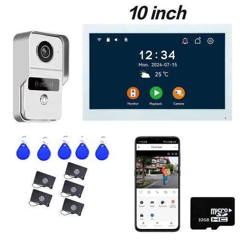 10inch biały LCD